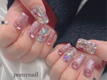 ポミーネイル 渋谷店(Pomy nail)/ピンクキラキラネイル