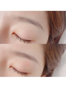 ニコプラス(nico+)/上before下after眉スタイリング