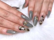 サニーデイズ ネイルアンドビューティー 曙橋店(SunnyDays Nail&Beauty)/ざっくりヒョウ柄