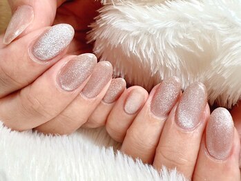 セレウェル 浜松店(SELEWELL)の写真/自爪を傷めずモチの良いフィルイン対応◎[SNSで大人気のマグネットネイル/フラッシュネイル¥5800]