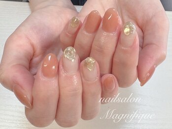 マニフィーク(magnifique)の写真/デザイン持ち込みOK★シンプルアート2本¥6500～/アートし放題¥9500♪最旬デザインも豊富にご用意◎