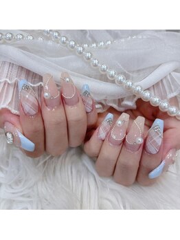 リンドネイル バイ モカ アンド ララ(Lind nail by moca and LaLa)/チェックネイル