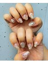 ミラー★大理石ネイル★