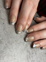 アマン(aman)/ガラスフレンチネイル