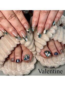 ネイルサロン ヴァレンタイン(nailsalon Valentine)/hand×foot