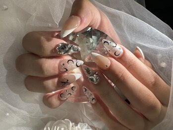 ノアールネイルズ(Noir nails)の写真/【スカルプ・チップ長さだし】折れた爪の修復からフルチップまで！美フォルム形成で理想の長い指先へ♪