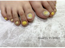 マンディーズ(MandY's)/フット/押し花/イエロー/春