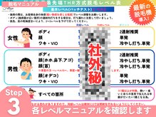 フェレザ 新潟(Felleza)/セルフ脱毛3-レベル設定