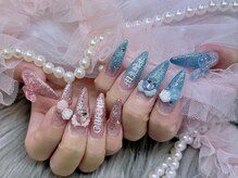 ネイル アリーズ セカンド(nail Allies 2nd)/ラメ　ギャル　イニシャル　羽