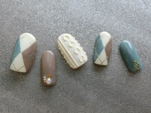 ネイリシャス(NAILICIOUS)/ニット&アーガイルの冬ネイル