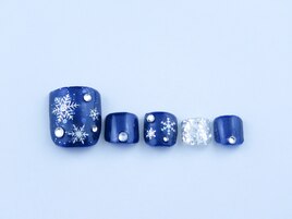 雪の結晶ネイル・フット6600円