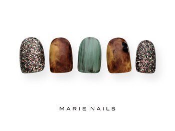 マリーネイルズ 青山店(MARIE NAILS)/☆7700円 べっこうネイル 1220b