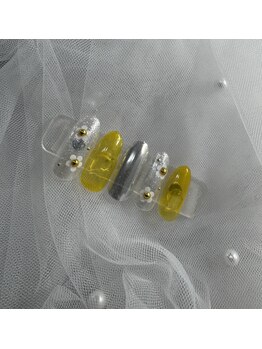 ホワイト(WHITE)/定額ネイル