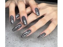 ニュアンスデザインが人気◎写真はジェルし放題コースです。