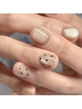 トゥーネイル(to nail)/マグネットのお星様ネイル