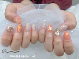 オレンジネイル　80328