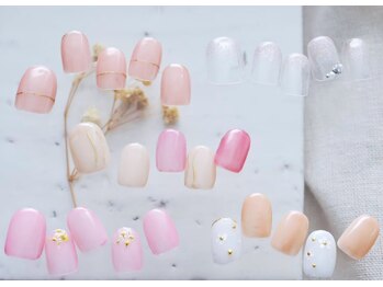 ラジュルネ(nail&eyelash La journee)の写真/肌馴染みの良いカラーで叶える、シンプルで可愛いオフィスネイル♪地域最安級◎