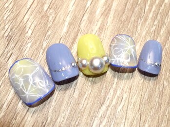 クリスタルネイル ボンベルタ橘店(CRYSTAL NAIL)/フラワーネイル