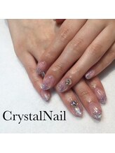 クリスタルネイル ボンベルタ橘店(CRYSTAL NAIL)/ラメグラデーションネイル