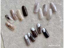 モニカ(MONICA)/秋のおしゃれニュアンスネイル♪