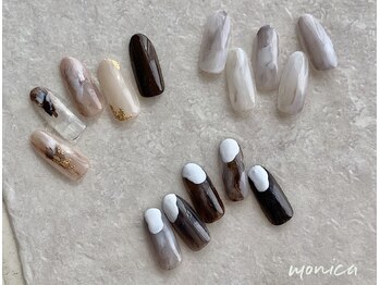 モニカ(MONICA)/秋のおしゃれニュアンスネイル♪