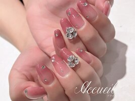 うるきゅんピンクネイル