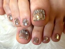 アミュリー ネイル アトリエ(Amury nail atelier)/ミラー メタリック シルバー 