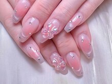 クイーンズネイルサロン(Queen's nail salon)/チップ長さだし持ち込みデザイン