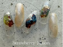 サロンストロベリームーン(Salon Strawberry Moon)/個性派ぷっくりネイル　￥7980