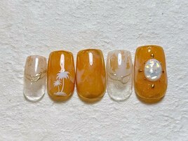 ヤシの木クリアネイル