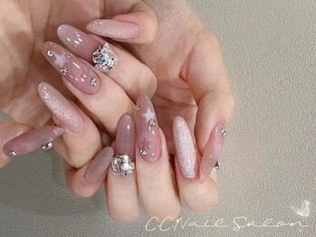 シーシーネイルサロン 池袋(C.C.Nail salon)の写真/マグネットもお任せ★持ち込みアートOK♪お洒落な指先に彩りを…長さだしスカ10本アートやり放題14980円!