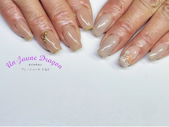 アン ジョーヌドラゴ/【自爪ネイル】シンプルアシメ