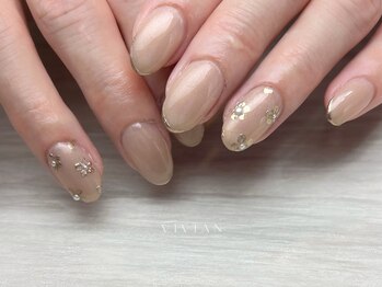 ヴィヴィアン ネイル(Vivian nail)/ミラー　シンプル　フラワー