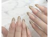 チップ長さだし＆スカルプ　ガラスフレンチ　¥12880
