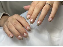 ティナ ネイルスタジオ(Tina Nail Studio)/ワンカラー＆まくネットグラデー