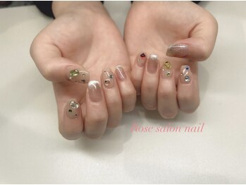 トータルビューティーローズ(Rose)/カラフルストーンネイル