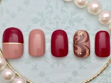 シェリー(Cherie)/バレンタインネイル