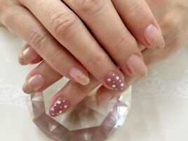 ラメグラ+2本アート