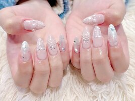 ＃ツイードネイル　＃モテネイル