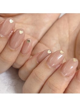 トゥーネイル(to nail)/シンプルハートネイル