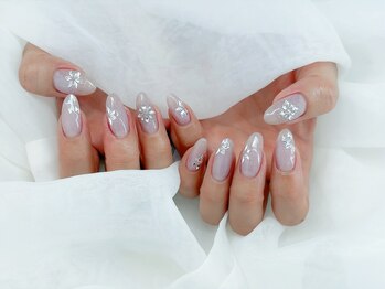 サロン ド リリー(salon de Lily)/《パラジェル》雪の結晶ネイル
