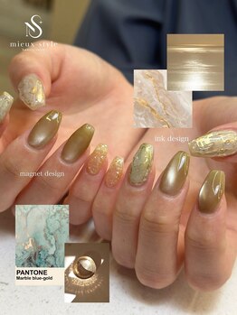ミュースタイル(mieux style)の写真/当店人気《平日限定》フィルイン対応パラジェル定額デザイン￥7280～初回のお客様ジェルオフ無料！