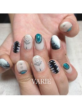 ヴァリエ(VARIE)/ターコイズ×シルバー