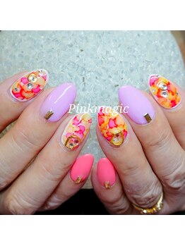 ピンクマジック(PINKMAGIC)/たらし込みネイル