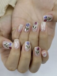 お花ネイル