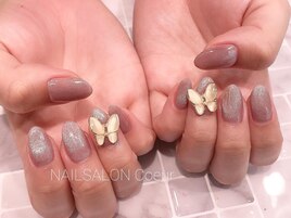 バタフライネイル￥9900