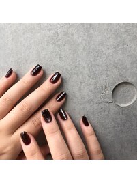 ポイントビジューネイル♪