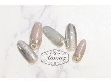 アモウズ(Amouz)/定額【テーマ:グレーネイル】1