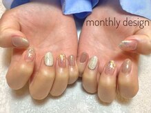 ルア(lua.)/ホログラムネイル＊4月monthly