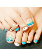 ピンクマジック(PINKMAGIC)/ターコイズフットネイル